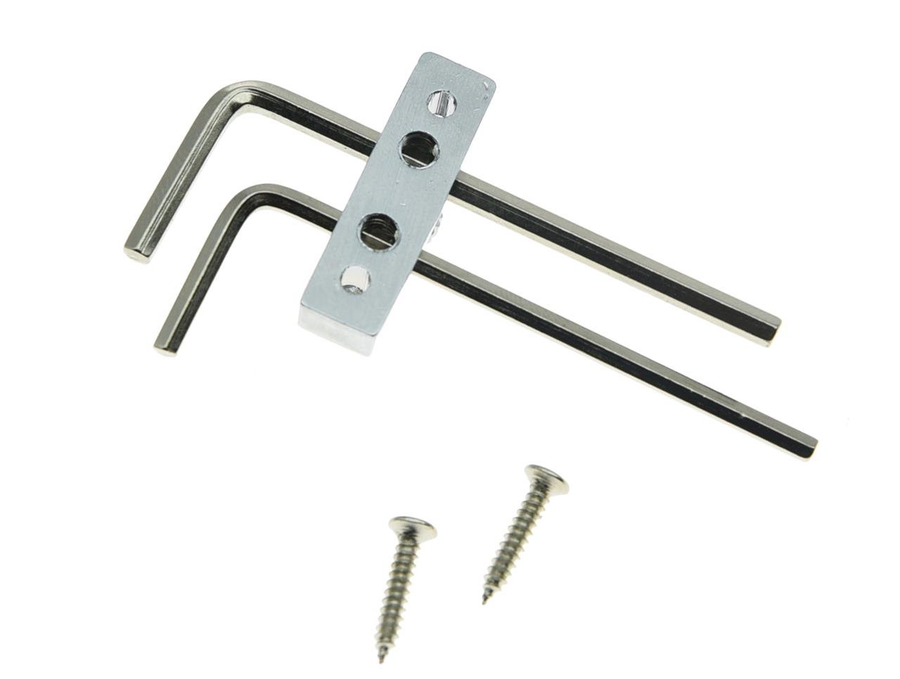Dopro Chrome Guitar Bass Allen Wrench/Key Headstock Wrench Holder for Floyd Rose Tremolo Guitar - Image 4