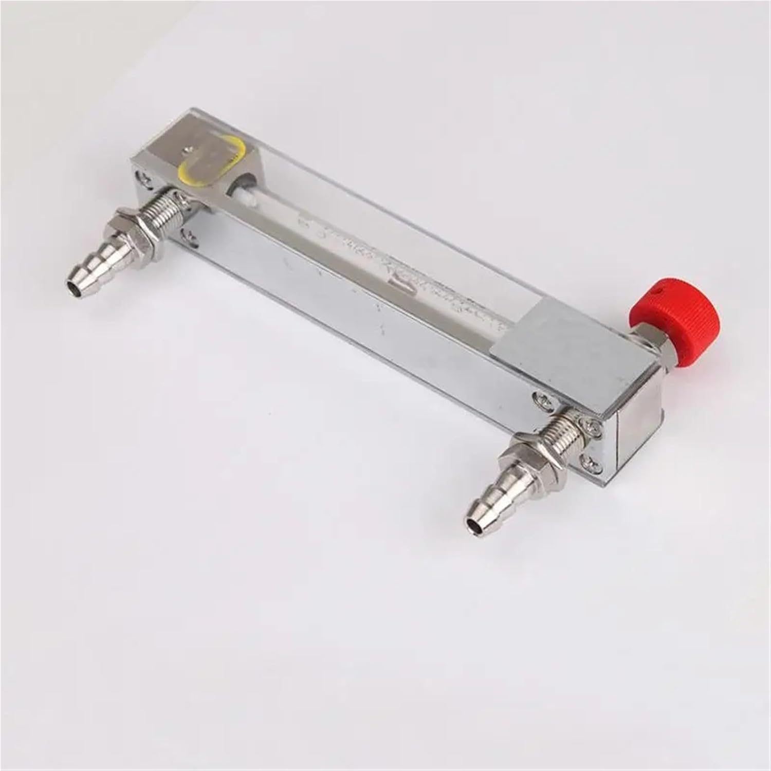 1Pcs 0.1-10L/min 6-600ml/min Panel Gas Air Flowmeter Rotameter with Barbed Fitting & Control Valve(0.7-7L Per min)