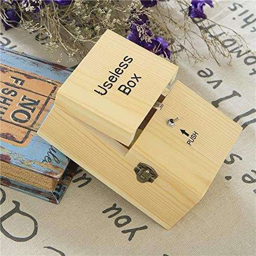 Useless Box Leave Me Alone Machine Fully Assembled In Real Wood（Log Color) #TOP7
