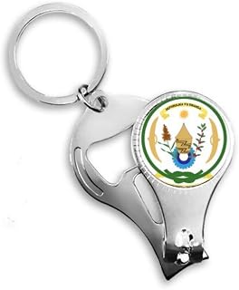 Rwanda África Emblema Nacional Alicate de unha Chaveiro Abridor de Garrafas Cortador