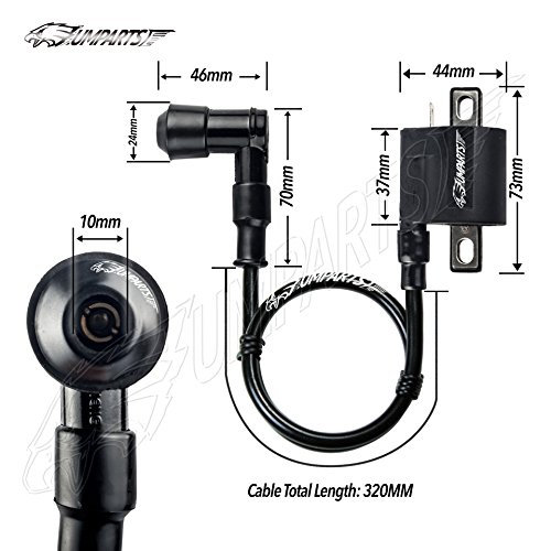 1PZ (IC1) Ignition Coil Wire Cable Spark Plug Cap Replacment for HONDA ATV ATC185S A/ATC 185 S A / ATC185S 1983 - Thumbnail 6