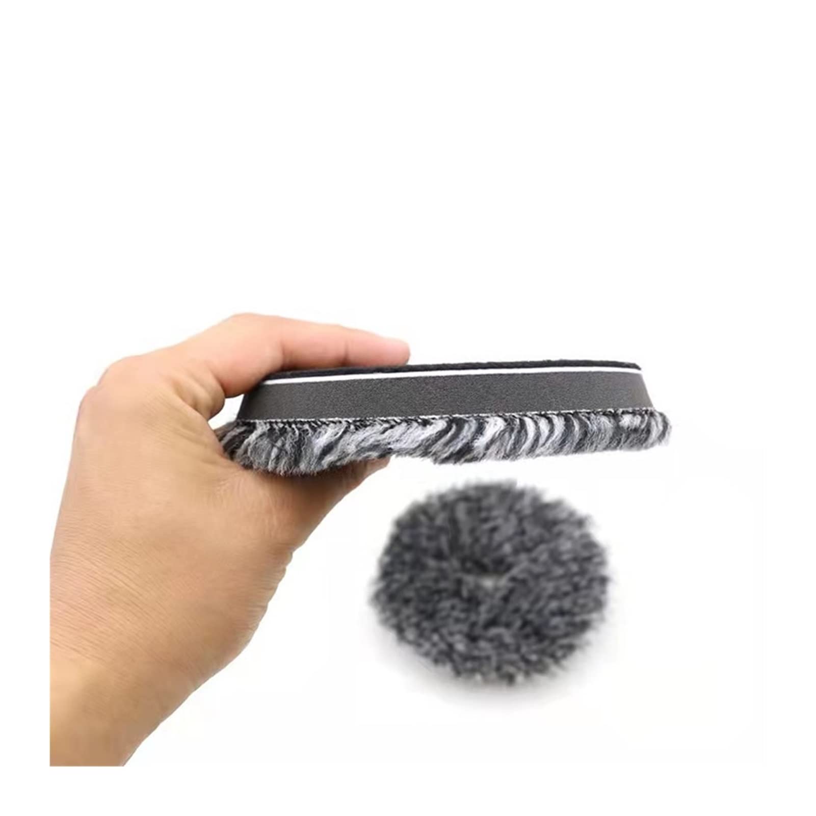 yaoqijie 2 Sztuk 5/6 cal Wełny Pad Polerki Samochodowe Woskowanie samoprzylepne Disc Medium Cięcie Wełny Buffing Gąbka Pad Auto Polisher Użyj lasting (Color : 5pcs, Material : 5 Inch Backer)