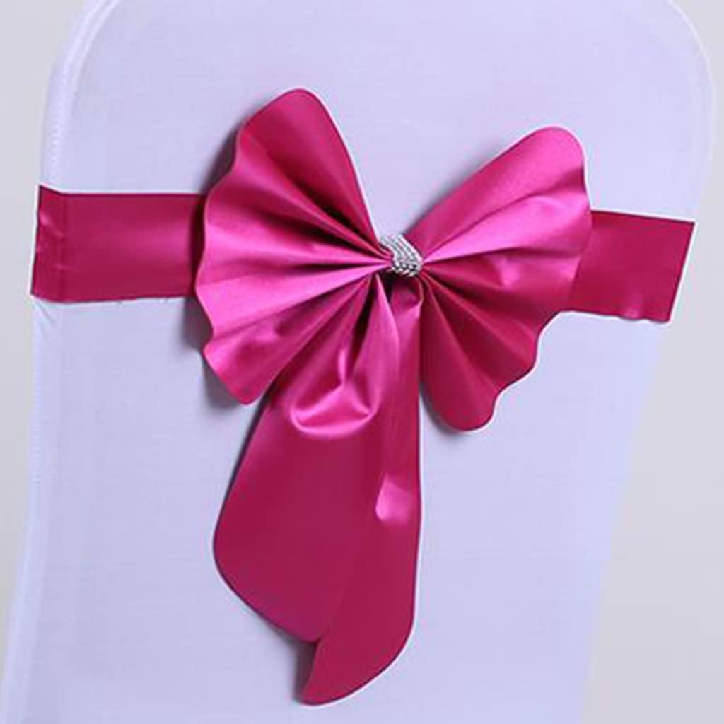 Chair Sashes 10-50Pcs Anniversary Big Bow Shape Chair ?Bows Exhibition Hall Reception Chair Decorated with Satin Ribbon Ribbon Simple to Use (Color : F Size :20) (C*50)