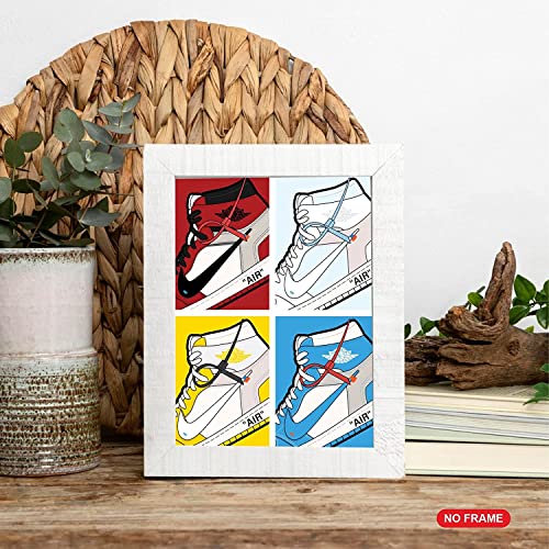 Sycart® - Air Jordan, Prints, Set Of 6 (8''X10'') Unframed, Room Decor, Shoes, Art Sports Themed Wall Art For Boys Room, Hypebeast Sneaker Poster – Hypebeast Room Decor, Michael Jordan Poster, Sneaker Air Jordan Shoes Shoebox Collection Aesthetic Cool Poster For Teen Boys Guys Men Room Dorm Bedroom Wall Decor, Aj Wall Art, Cool Air Jordan Poster, Jordan Shoe Posters #TOP3