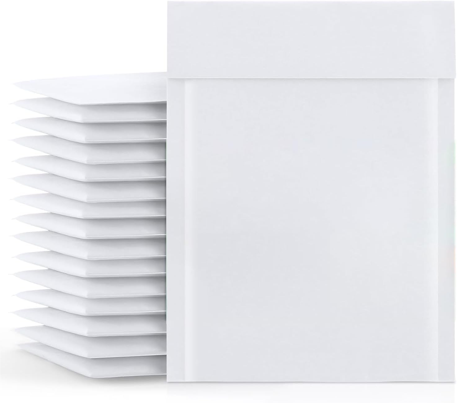PSBM #7 100 PCS 14.25 x 20 Inch White Kraft Bubble Mailers, Cushion Padded Envelopes, Self-Sealing Peel-Off Strip, Ideal for Shipping CD, DVD, Jewelry, Photos, Magazine, Books, Clothes and More