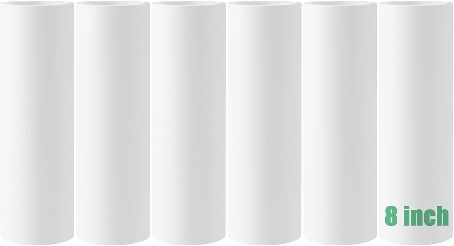 4 inch Lint Roller Refills for Scotch Brite Lint Roller Replacement Refills for Pet Hair Extra Sticky Everyday Clean Lint Remover Refills 6 Pack 60 Sheets per Roll Total 360 Sheets