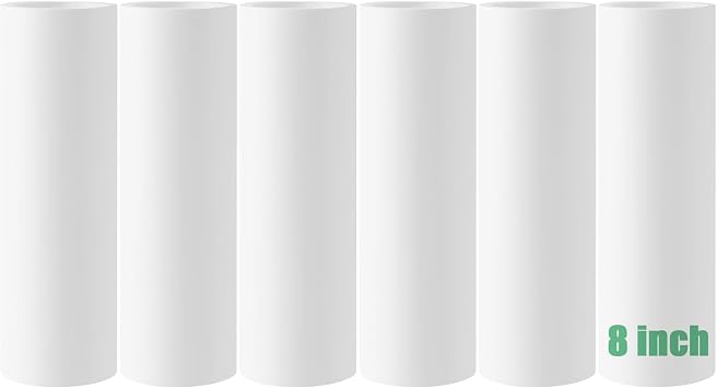 8 inch Large Surface Lint Roller Refills for Scotch-Brite 50% Stickier 8" Wide Lint Roller Replacement Refills for Pet Hair Extra Sticky 60 Sheets per Refill Pack of 6 Total 360 Sheets