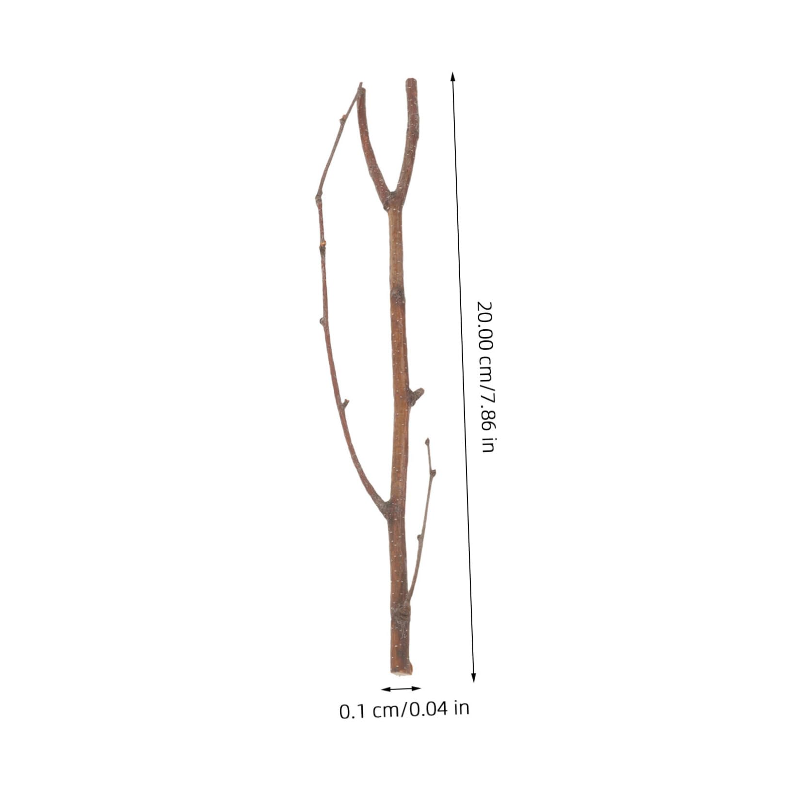 Beatifufu Wooden Branches for Crafts Natural Log Sticks 7.87In Long Twigs for DIY Flower Arrangement Home Decoration and Holiday Handicraft Projects - Image 2