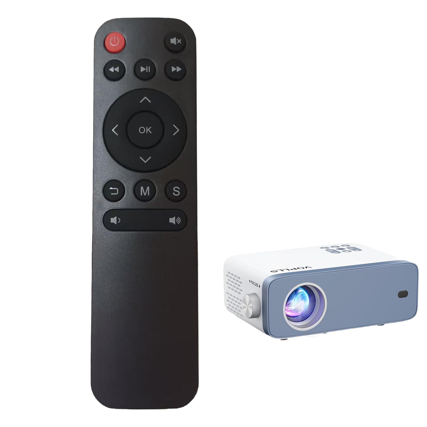 RUOYINKE Remote Control Compatible for VOPLLS N3 Mini Projector