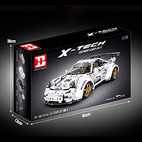 QIXIAOCYB XSuper Technische Auto-Fernbedienung, 2125 Stück, RC Supersportwagen, Bausteine, Modell, DIY Fahrzeug… – Bild 7