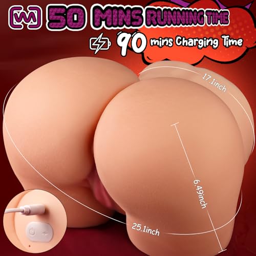 Image of BIG SHOCKED Sex Doll Male Sex Toys, 9.8LB Busty Butt Stronger Vortex 5 Sucking & 8 Vibrating Pocket Pussy Sex Dolls Stroker Automatic Masturbator Sex Toy for Men 3D Lifelike Penis Pump Mens Adult Toys