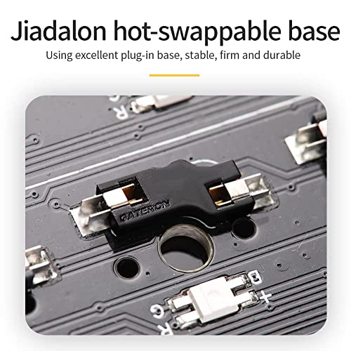 Image of Gk98 RGB Mechanical Keyboard DIY Kit Hot-Swappable Three Mode Wired 2.4g Wireless Custom Keyboard Compatible with Akko, Cherry Mx, Gateron, Kailh Mechanical Axis (Transparent Black)