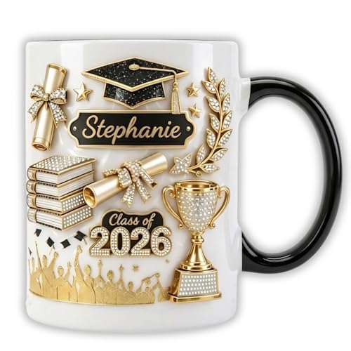 Taza personalizada de graduación E EntrySanddie 11 oz miniatura 1