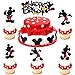 31 Stück Mouse Tortendeko Geburtstag Mouse Torten Deko Cupcake Kuchen Geburtstag Kuchen Deko Mädchen Jungen Kinder Tortenaufleger für Kindergeburtstag Cartoon Party Dekoration