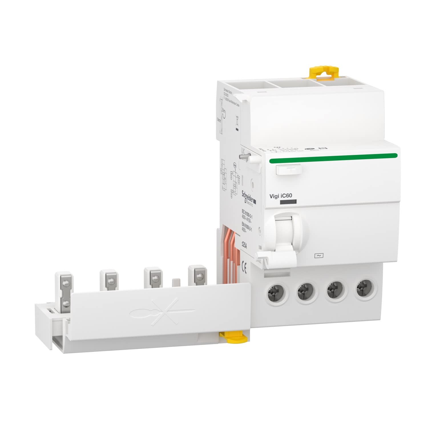 Schneider Electric - Acti9 vigi iC60 - bloc différentiel - 4P 25A 30mA type AC 400-415V - A9Q11425