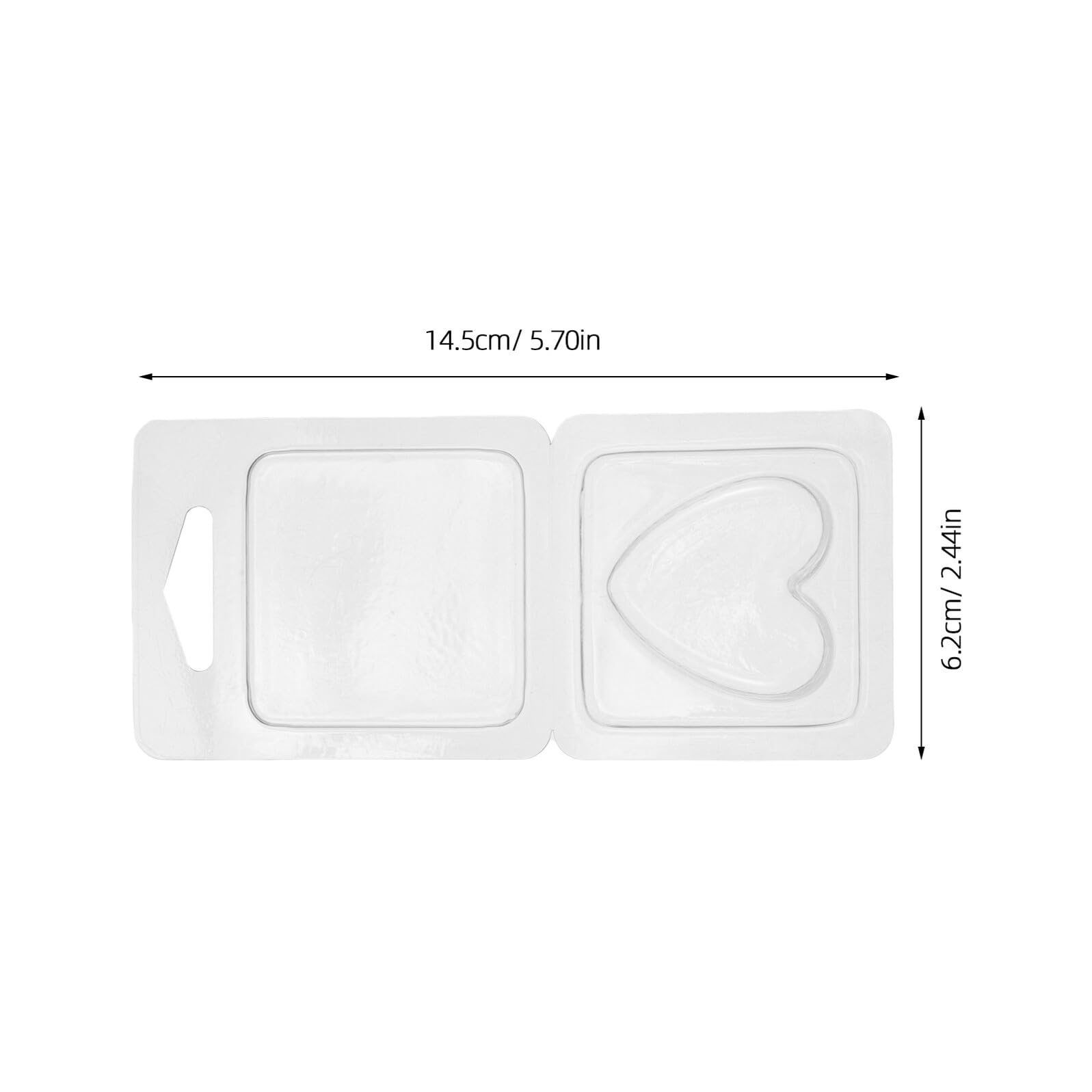 LIFKOME 100 Piezas De Moldes Para Hacer Velas Moldes De Cera En Forma De Corazón Recipientes Para Velas