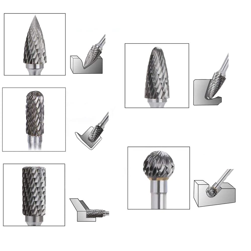 Set Di 10 Frese Rotative In Carburo Di Tungsteno Exyvox - Per Dremel, Intaglio E Lucidatura - Foto 11