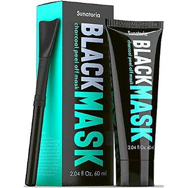 SUNATORIA Blackhead Remover Mask – Activated Charcoal Peel Off Face Mask – for All Skin Types – Deep Pore Cleaner Nose Blackhead Remover Pore Release – Black Head Remover for Face