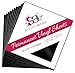 12x12 Permanent Vinyl, 10 Pack Black Outdoor Adhesive Backed Craft Sheets in Matte Finish Compatible with Silhouette and Cricut to Make Monograms Stickers Decals and Signs by Scraft Artise