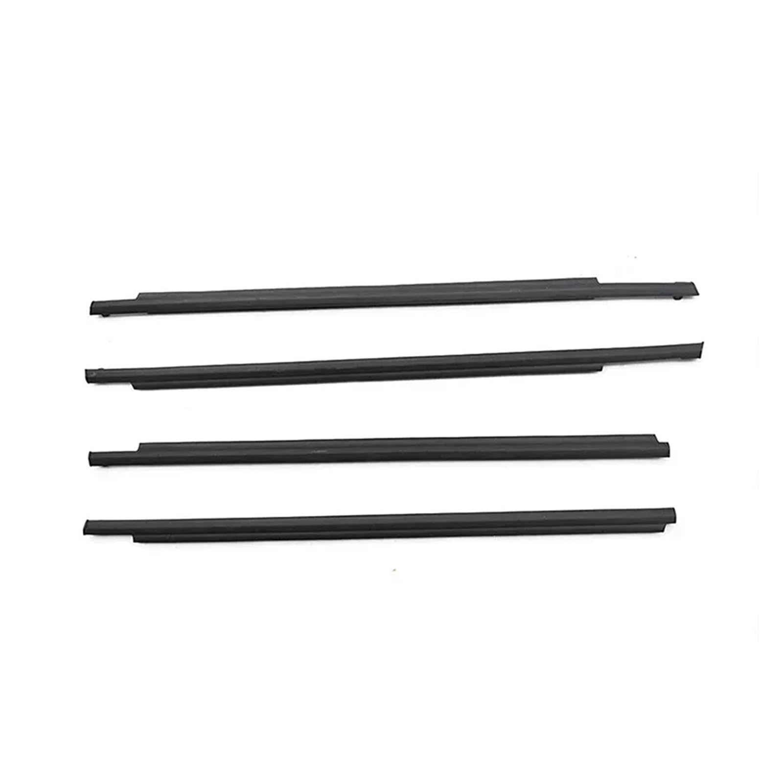 Watjcse One Color 4Pcs Waterproof Rubber Door Window Glass Weatherstrip Seal Accessories Compatible With Toyota Prius 2004-2009