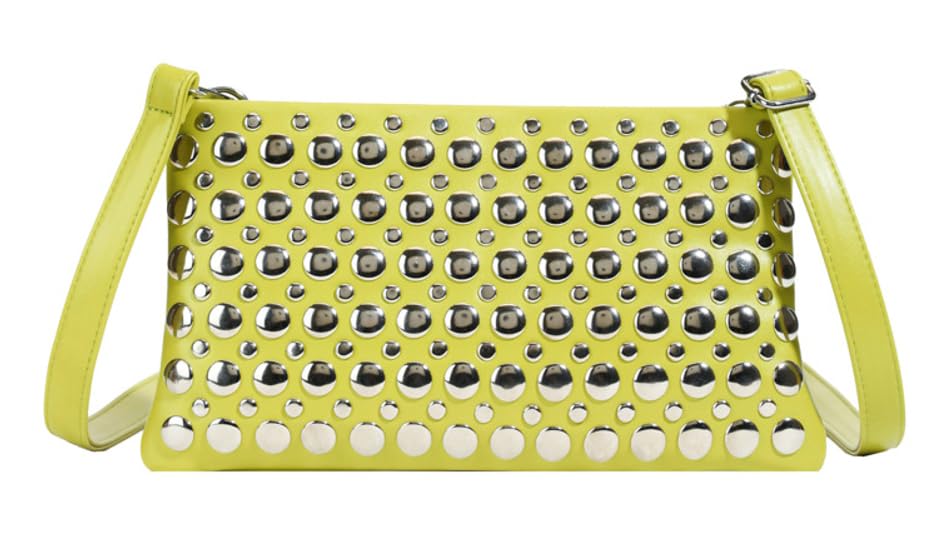 Studded Crossbody Bags for Women Pu Leather Clutch Purses for Women Retro 90s Handbags Chic Evening Bag Envelope Clutch 2025