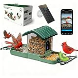 Dual-Lens Smart Bird Feeder with Camera & Bird Bath 2-in-1 Combo, 2K HD Video Real-Time View & Motion Playback, Waterproof, Solar Powered, AI Recognition, Auto Capture, Ideal Gift & Backyard Decor