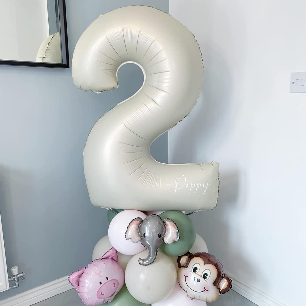 Red 0 balloon 40 Inch Giant Helium Foil Number 0 to 9 Red Balloon Birthday Wedding Party Digital Decorations (Number 0) — view 503