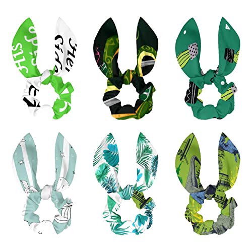 Chouchous pour cheveux dinosaure vert et ruban pour illuminer vos coiffures d'été
