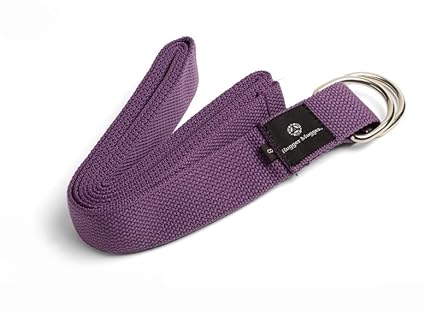 Hugger Mugger D-Ring Yoga Strap 10-Foot (Purple)