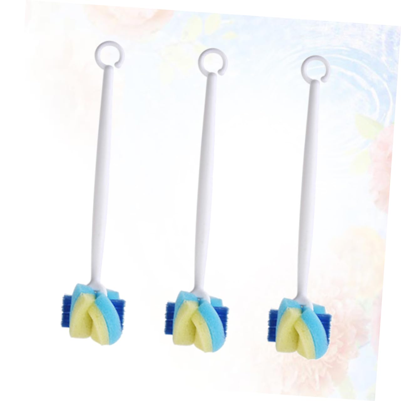 Beavorty 3 Pcs Bottle Brush Bottle Cleaning Brush Sponge Cleaning Brush Glass Washing Brush