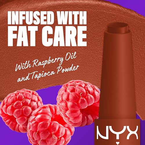 NYX PROFESSIONAL MAKEUP Fat Matte Lipstick, Pigmented, Smoothing, & Non-Drying Lip Crayon, Long Lasting Lip Makeup, Vegan & Cruelty Free - Beary Nude (Warm Brown) - image 3