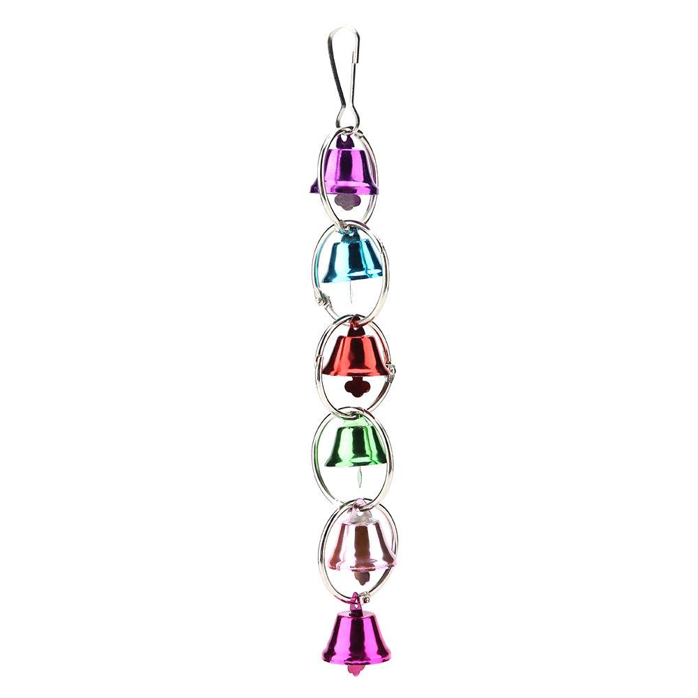 Smandy Default Pet Bird Parrot Cage Toy, Hanging Bells Suitable For Parrots And Birds