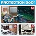 Garnetics Outdoor TV Cover 65 Inch – Waterproof, Weatherproof TV Enclosures with Smart Shield Screen Protectors, Ideal for Outdoor Use, Moving, and Storage - Gray
