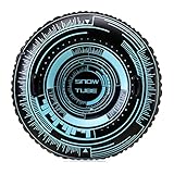 HODUP 38 Zoll Aufblasbarer Schlitten Snow Tube Heavy Duty Frost-Resistant mit Griffen, Aufblasbarer Schneeschlauchschlitten für Winter Outdoor Sport Kinder und Erwachsene (Schwarz 38 Zoll)