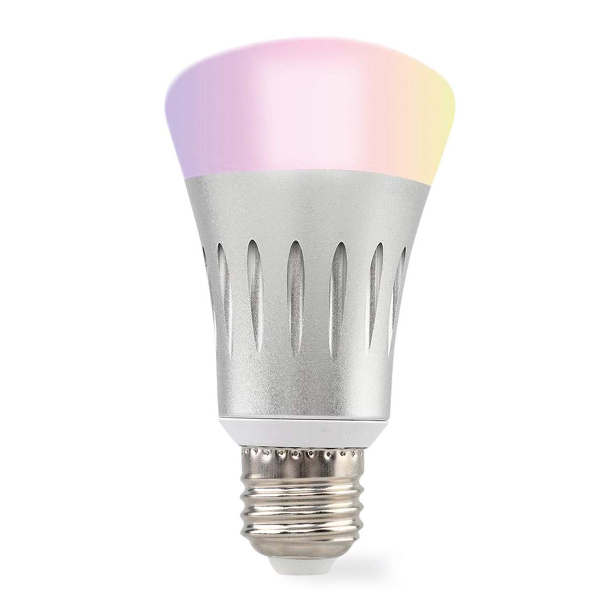Muvit I/O MIOBULB002 Intelligentes LED-Leuchtmittel, 750 lm, 5 W, 25000 h, unterstützt Sprachassistenten, mehrfarbig