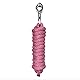 Halfter Führstrick Set mit Panikhaken verstellbar Pferdehalfter Pferd Holzpferd Anbindestrick (Panikhaken Pink, Shetty)
