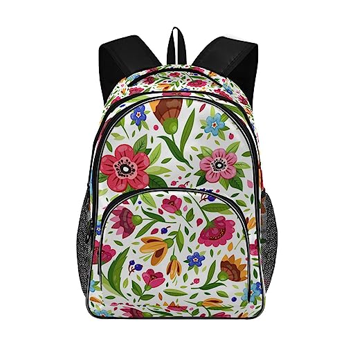 Sac à dos ordinateur portable Fleurs florales-45 à imprimé végétal uni
