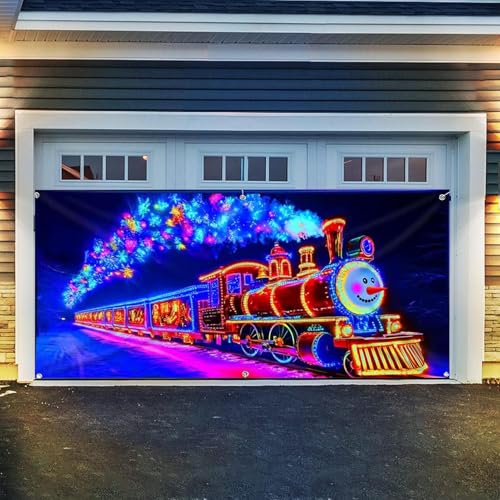 Cubierta de Navidad para garaje impermeable con gran panel luminoso LED 4