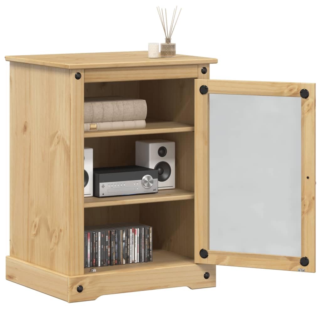vidaXL Mobile HiFi Corona 60x50x82 cm in Legno Massello di Pino, mobile portaoggetti, supporto per apparecchi multimediali, espositore per dischi