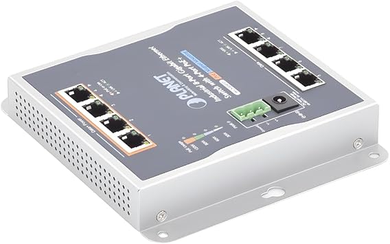 Planet WGS-804HP: 8-Port 10/100/1000T Wall Mounted Gigabit Ethernet Switch with 4-Port PoE+