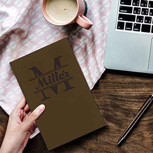The Wedding Party Store Personalized Journal Notebook - Custom Engraved Travel Writers Gift For Women Men Kids Teachers Students (Brown) #TOP4