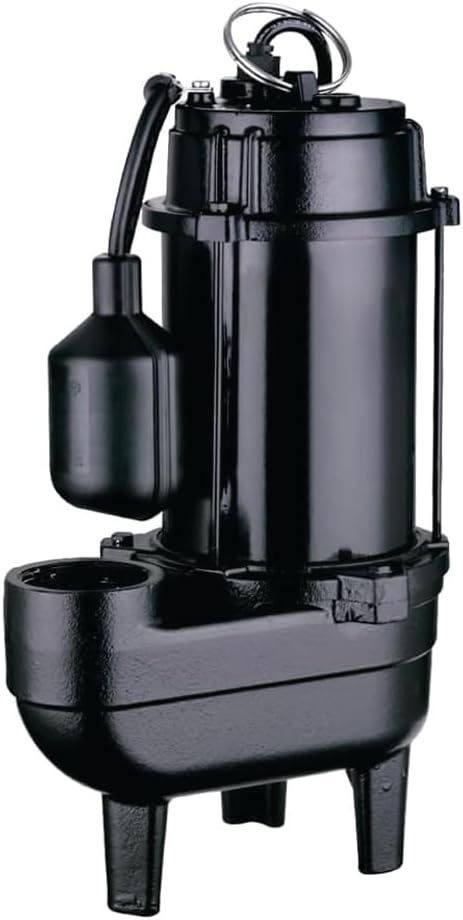 Leo Pump Efficient Sewage Pump, Durable Construction, Efficient Operation, 2” NPT Discharge, Handles up to 2" Solids, Automatic Functionality, 1/2HP 120V/60HZ