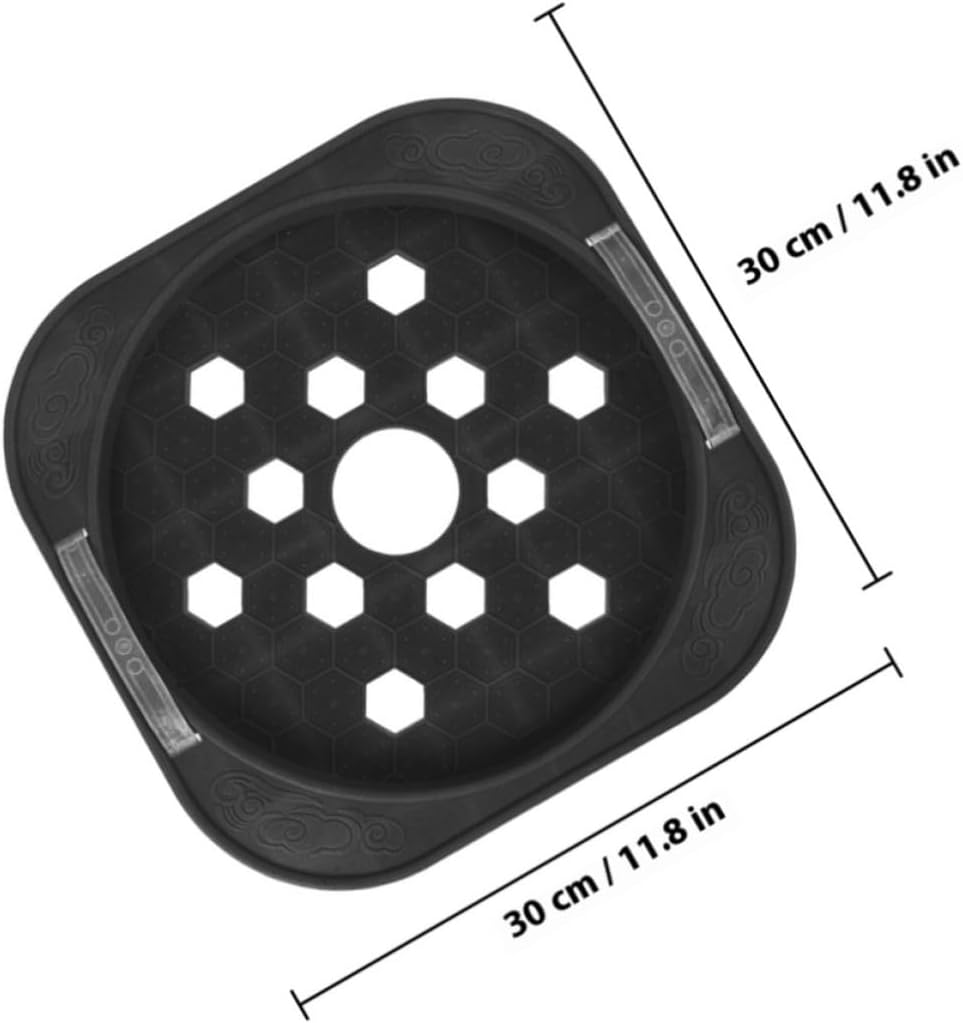 2pcs round Gas Tank Tray with Wheels, Sturdy Plastic Base Plate