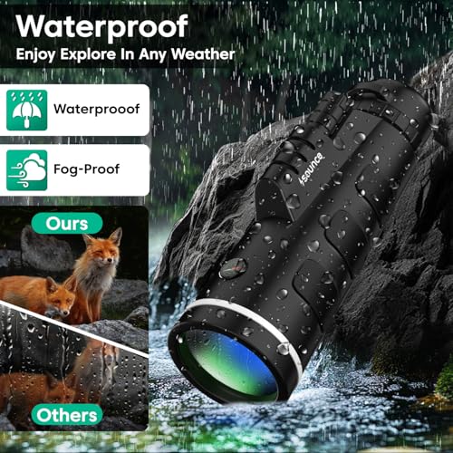 Image of Sounce 40X60 HD Monocular with Built-in Compass - High Power 40X Magnification Zoom Scope for Adults & Children, Compact Outdoor Gadget for Bird Watching, Wildlife, Sports, Hiking