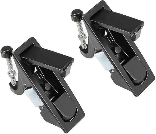 Electric Cabinet Panel Cam Lock Push Button Pop Up Door Lock Keyless,Black 606-2