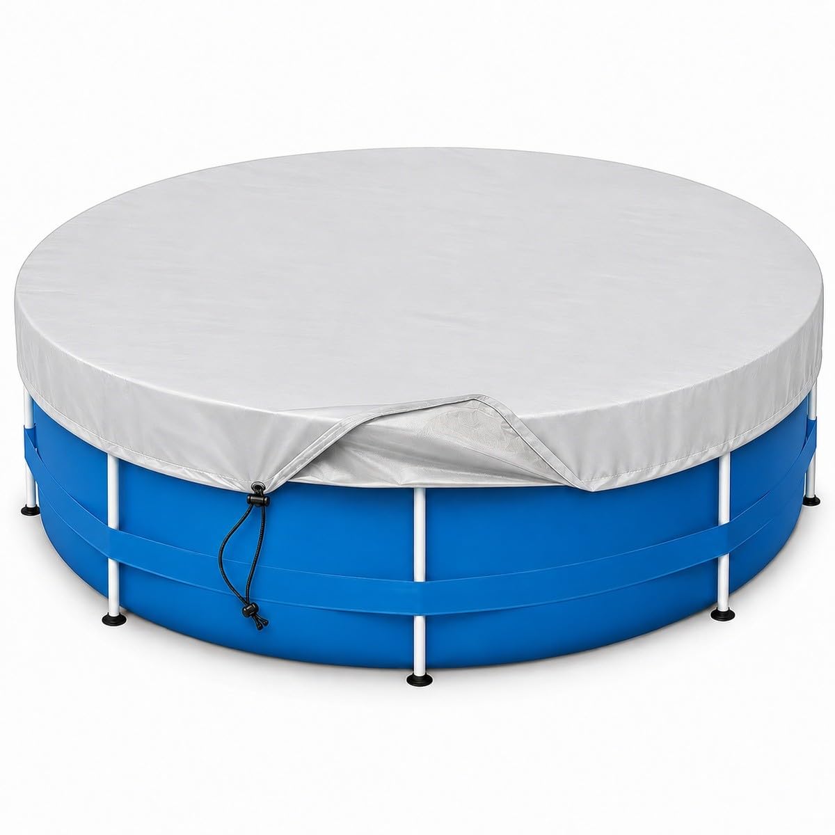 Cubierta Piscina Redonda, Caída 20 cm, 4–33 ft