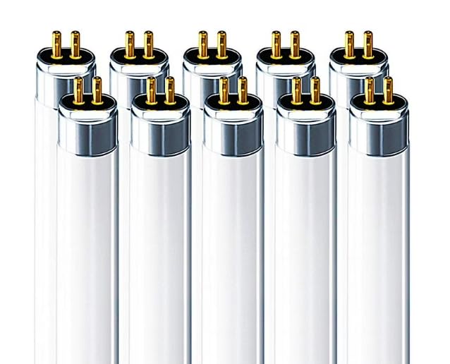 LUXSA Lighting 10 Pack 14w T5 High Efficiency 840 Cool White Fluorescent 549mm Tube 4000k HE (FH1840)