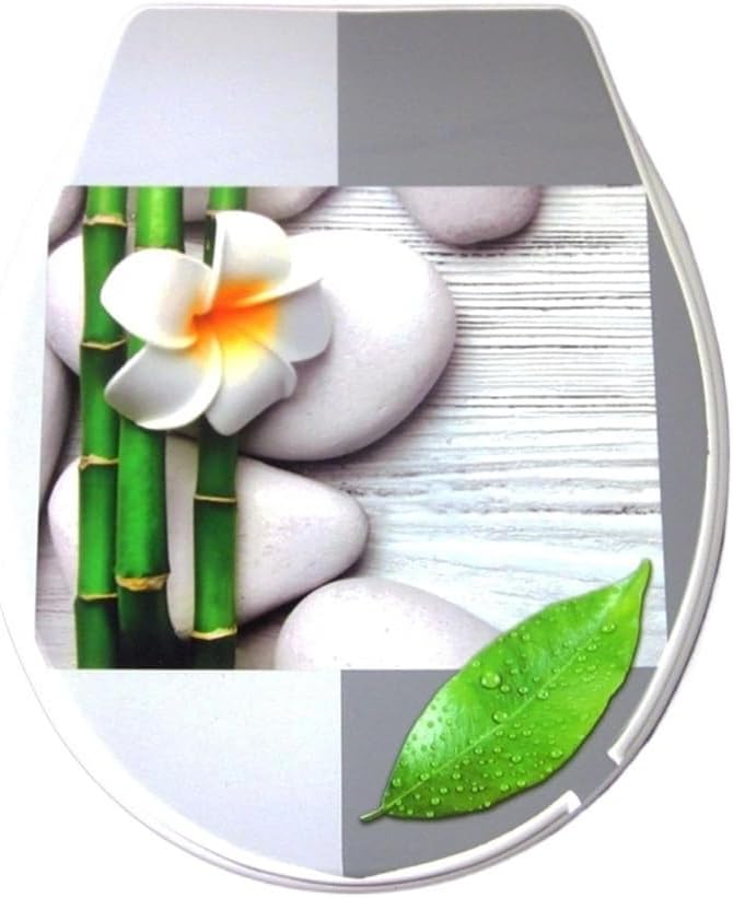 Toilet Lid Cover Standard Closing Colorful Seat Set Bathroom Pp