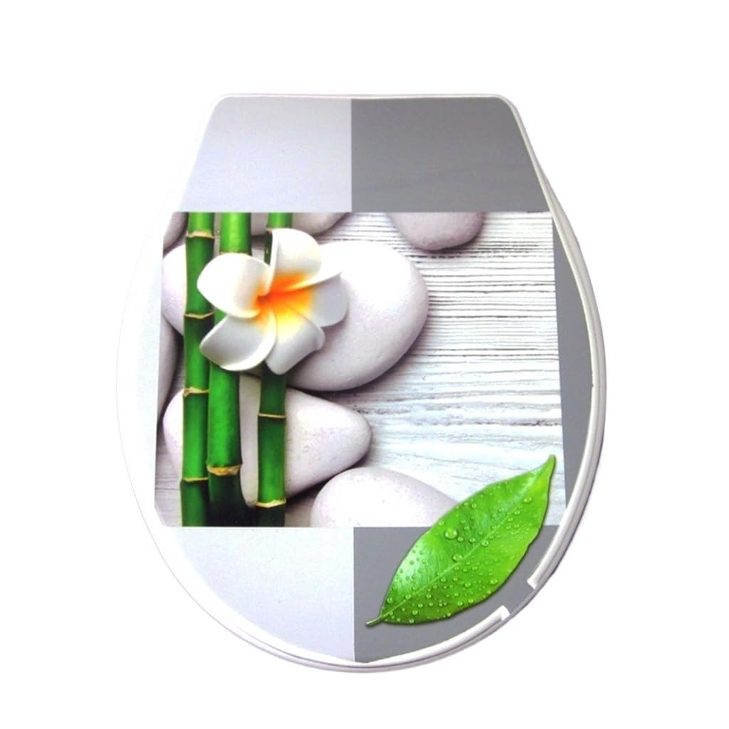 Ldhsjh As Shown Colorful Standard Closing Set, Bathroom Cover, Adjustable, Lightweight, Durable, Portable, User-Friendly, Compact, Toilet, Seat, Lid