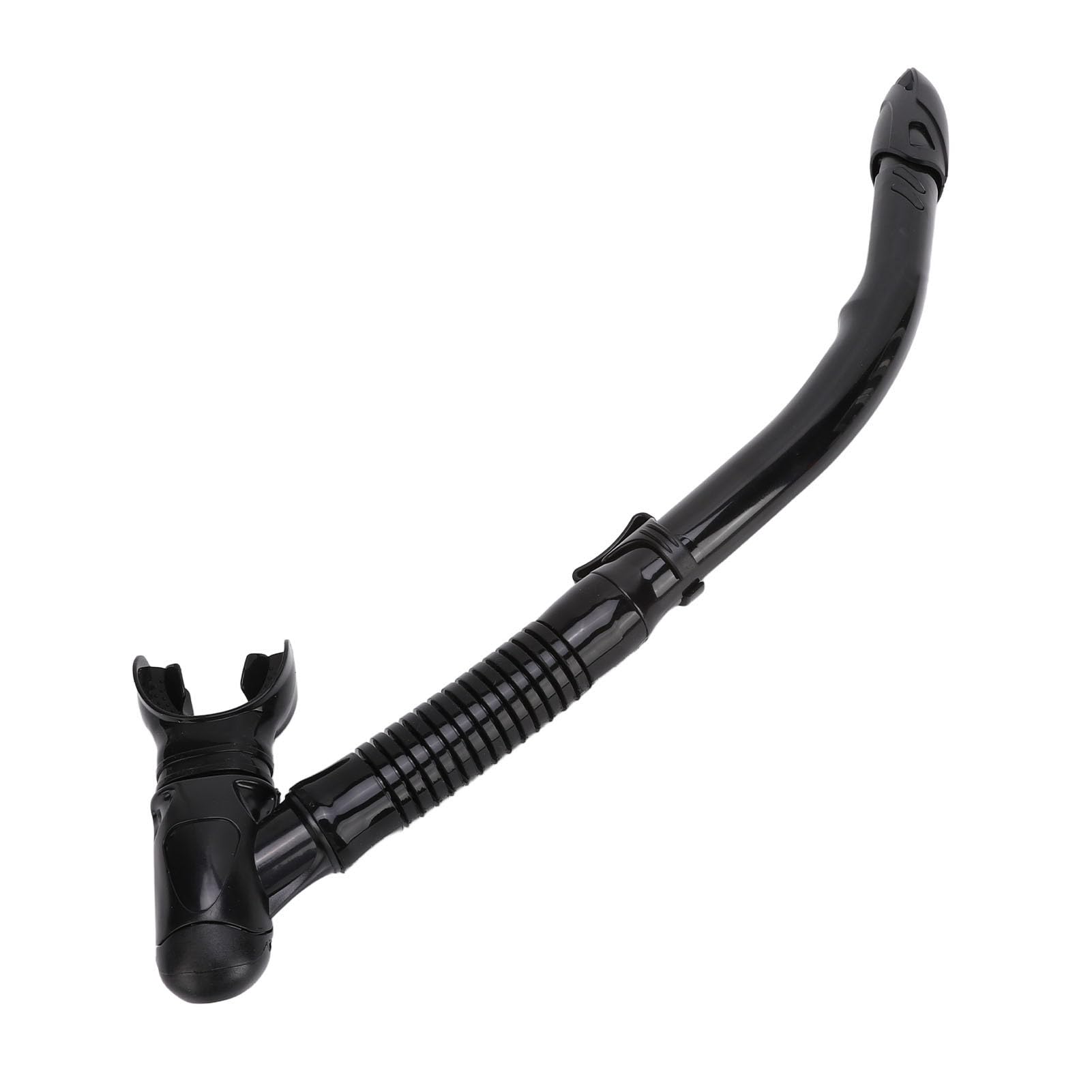Tubo de Respiración de Buceo Semiseco de Silicona ABS con Válvula de Exhalación para Natación y Snorkel